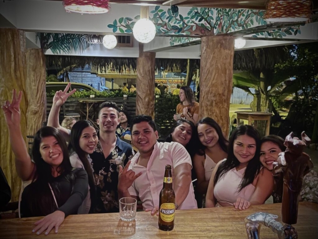 Local university students celebrating a holiday weekend