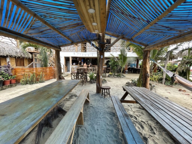 A nice place to get some shade or protection from rain